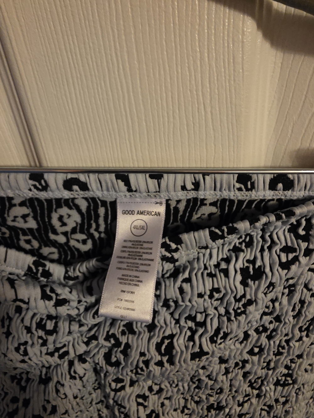 Good American White and Black Animal Print Mini Skirt - Picture 2 of 2
